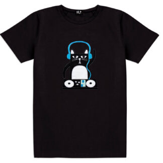 Men's DJ Cat T-Shirt (dark)