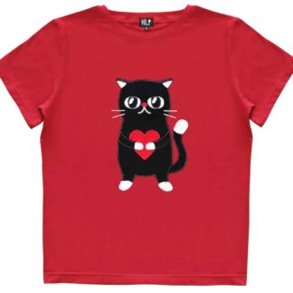 Women's Heartful Cat T-Shirt