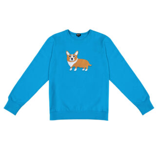 Men's Blue Corgi Sweatshirt