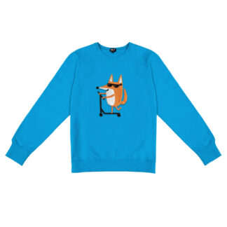 Men's Blue Scootering Fox Sweatshirt