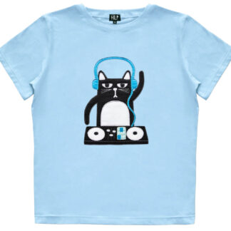 Women's DJ Cat T-Shirt (dark)