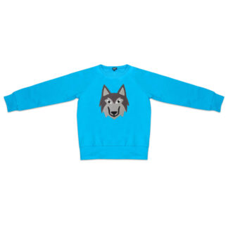 Blue Kids Wolf Sweatshirt