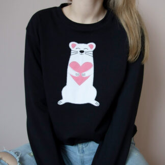 Women’s Cute Weasel Sweatshirt