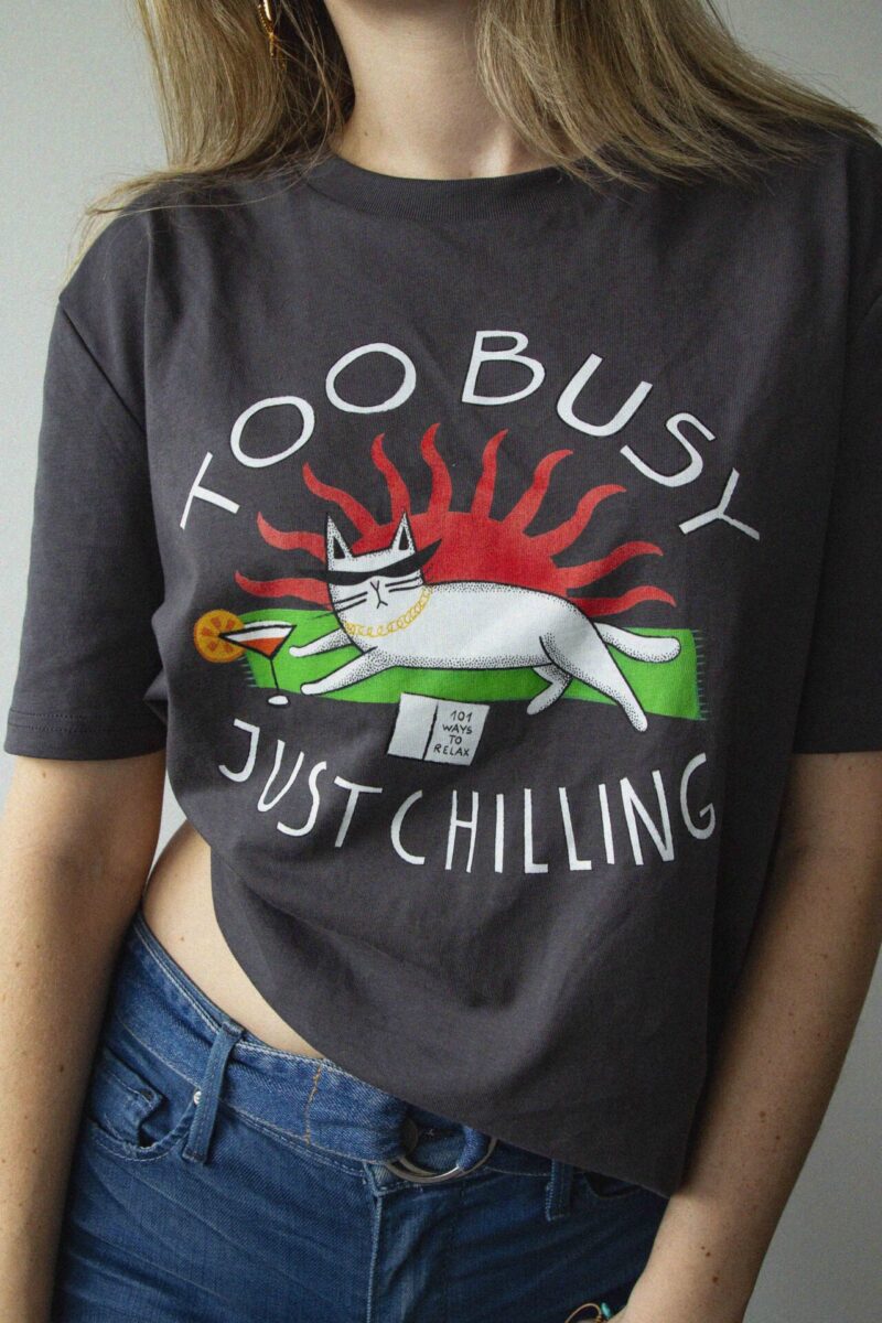 Chill Mode T-shirt – Too busy doing nothing - Image 2
