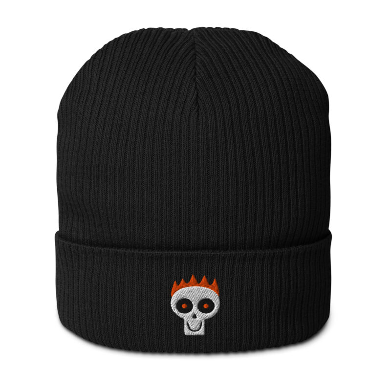 Skull Embroidered Beanie