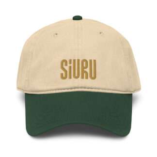 SIURU retro cap (green and sand)