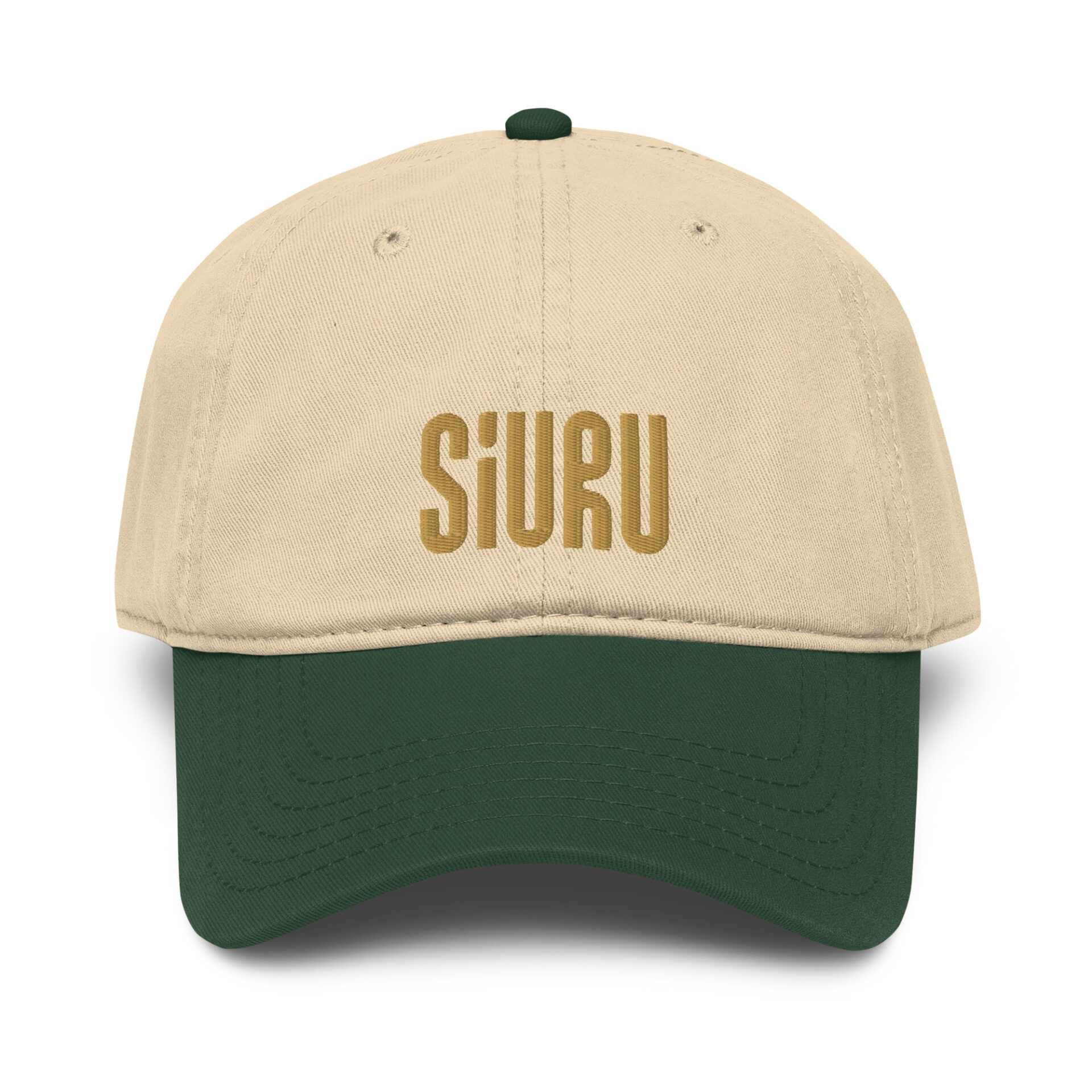 SIURU retro cap (green and sand)